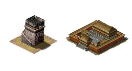 游戏中的建筑PNG图标 